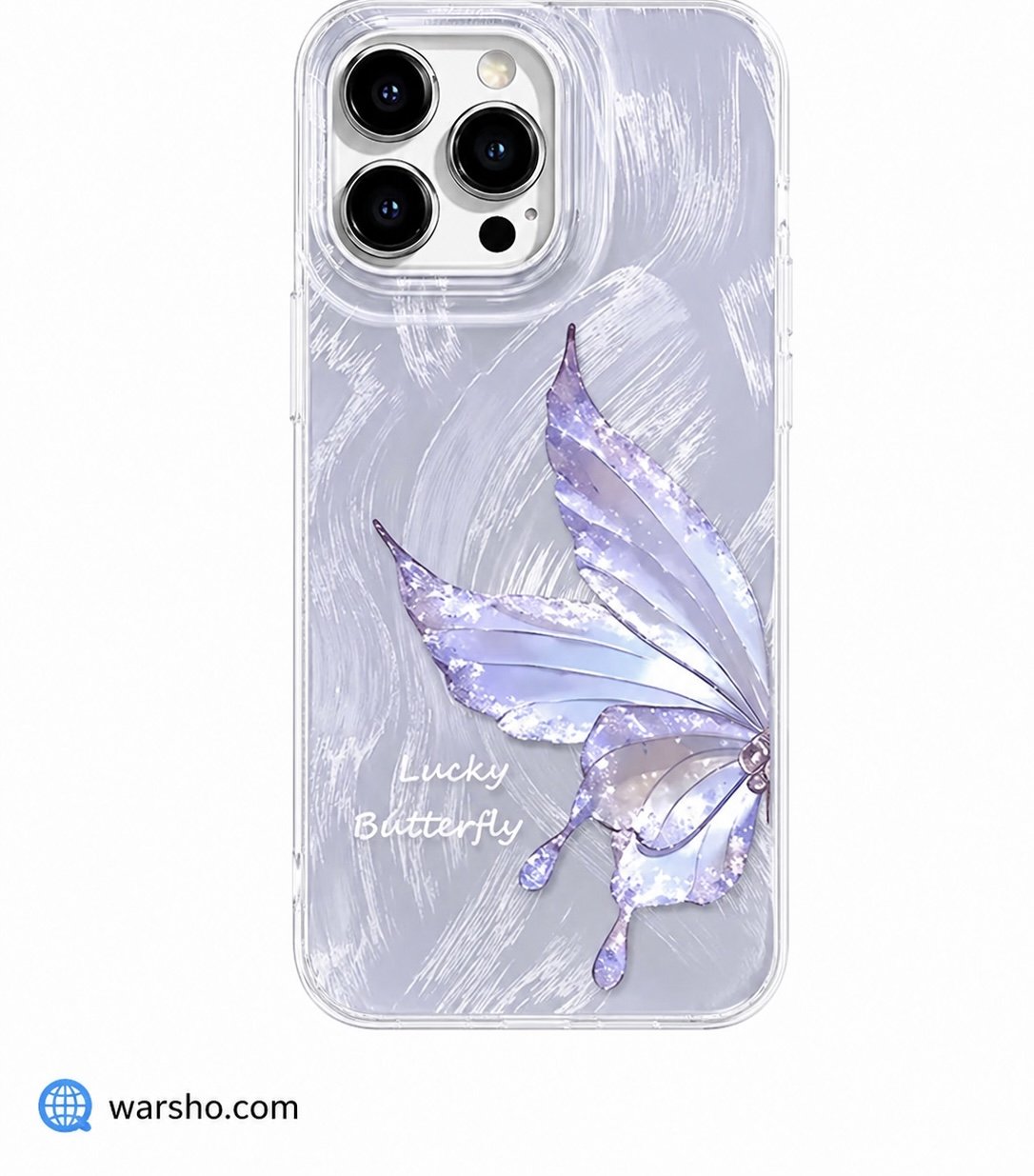 Water Ripple Pink Butterfly Case for iPhone 7/8/XR/XS/11/12/13/14/15/16 Series - image 3