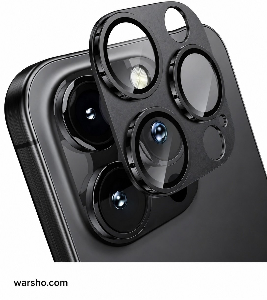 Metal Glass Camera Lens Protector for iPhone 13/14/15/16/17 Pro & Pro Max (Full Coverage Lens Cover - image 3