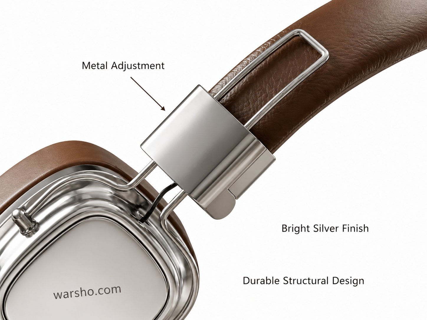 Retro Leather Wireless Headphones (Bluetooth 5.3) - image 4