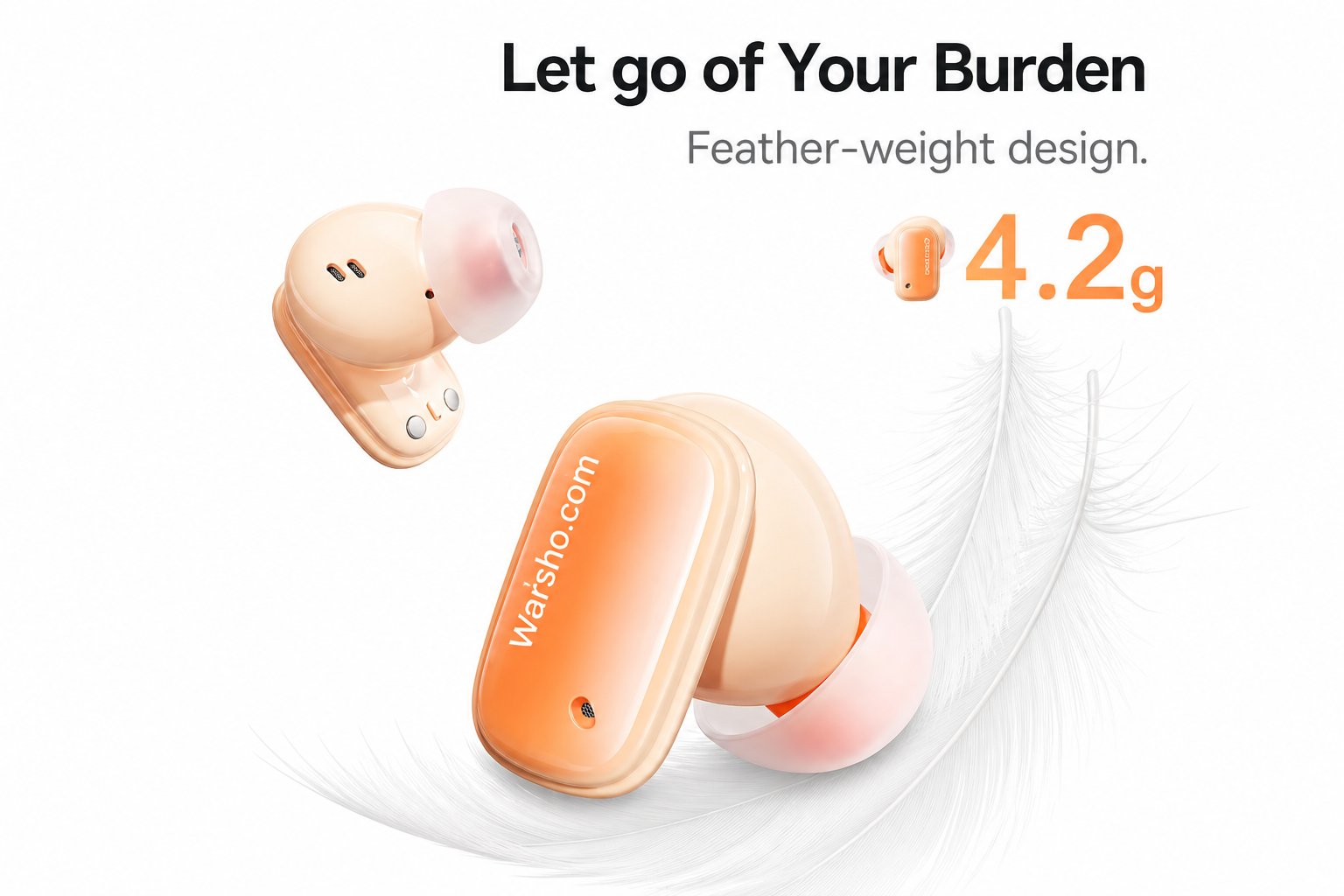 Baseus AirNora 2 Wireless Earbuds Bluetooth 5.3 – ANC Noise Cancelling (-42dB), 30H Playtime, Wireless Charging - image 2