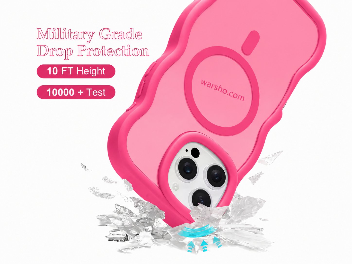 Luxury Wavy Matte MagSafe Case for iPhone 17 / 16 / 15 / 14 / 13 / 12 Pro Max - image 3