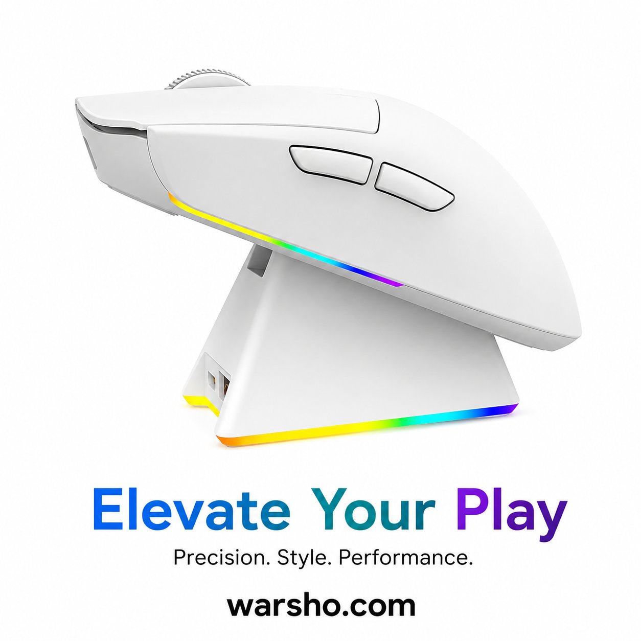 AJAZZ AJ139 V2 MC Wireless Gaming Mouse – Tri-Mode RGB Mouse with Magnetic Charging Dock & PAW3311 Sensor