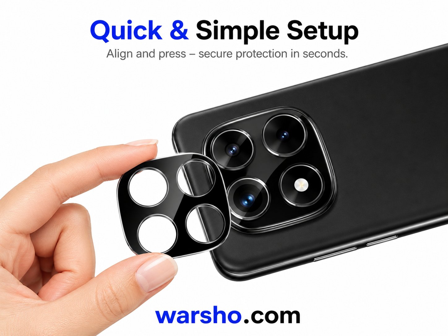 3D Curved Camera Lens Protector for Xiaomi Redmi Note 14 / 15 Pro 5G & 4G - image 4