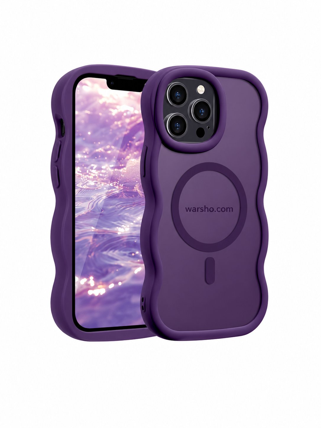 Luxury Wavy Matte MagSafe Case for iPhone 17 / 16 / 15 / 14 / 13 / 12 Pro Max - image 4