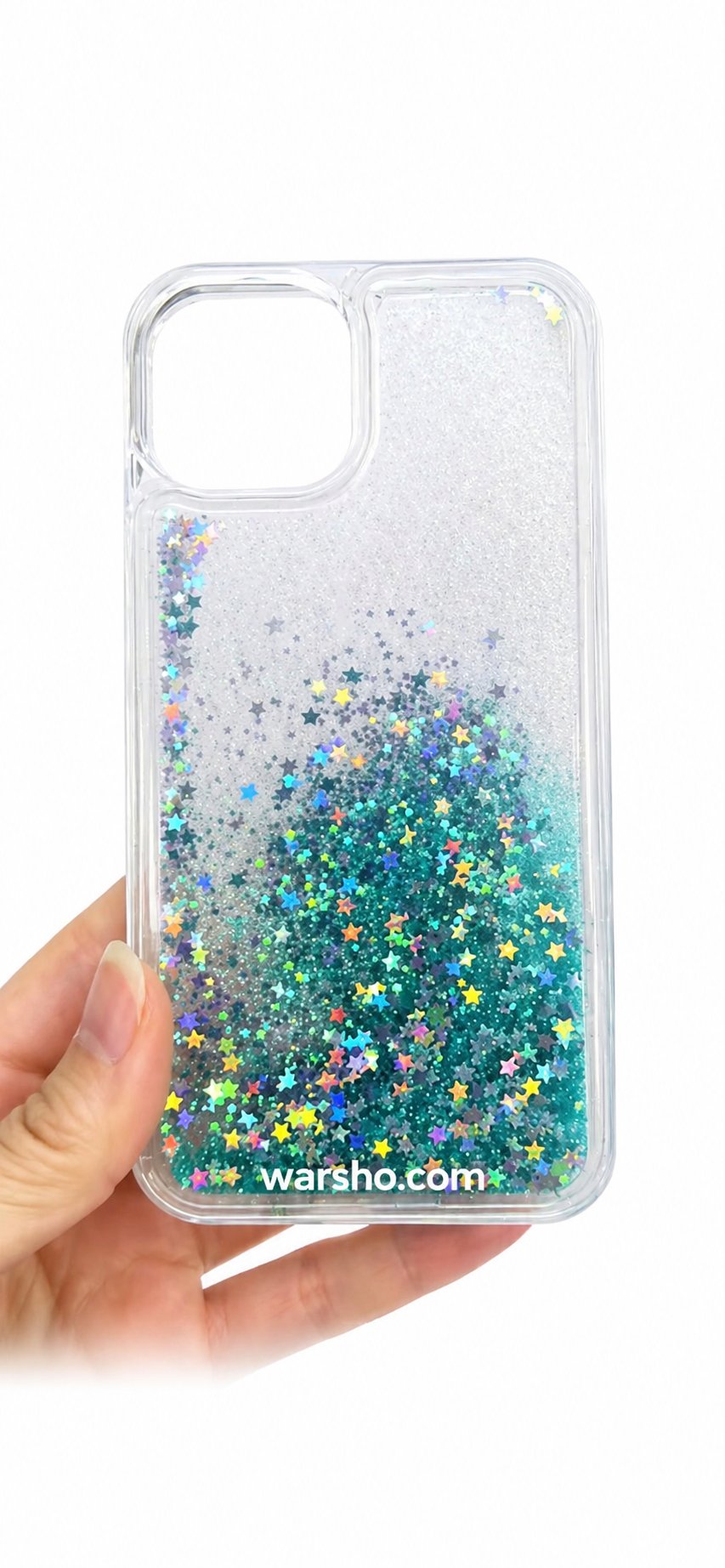 Clear Glitter Liquid Quicksand Case for iPhone 16 Pro Max / 15 / 14 / 13 / 12 / 11 - image 2