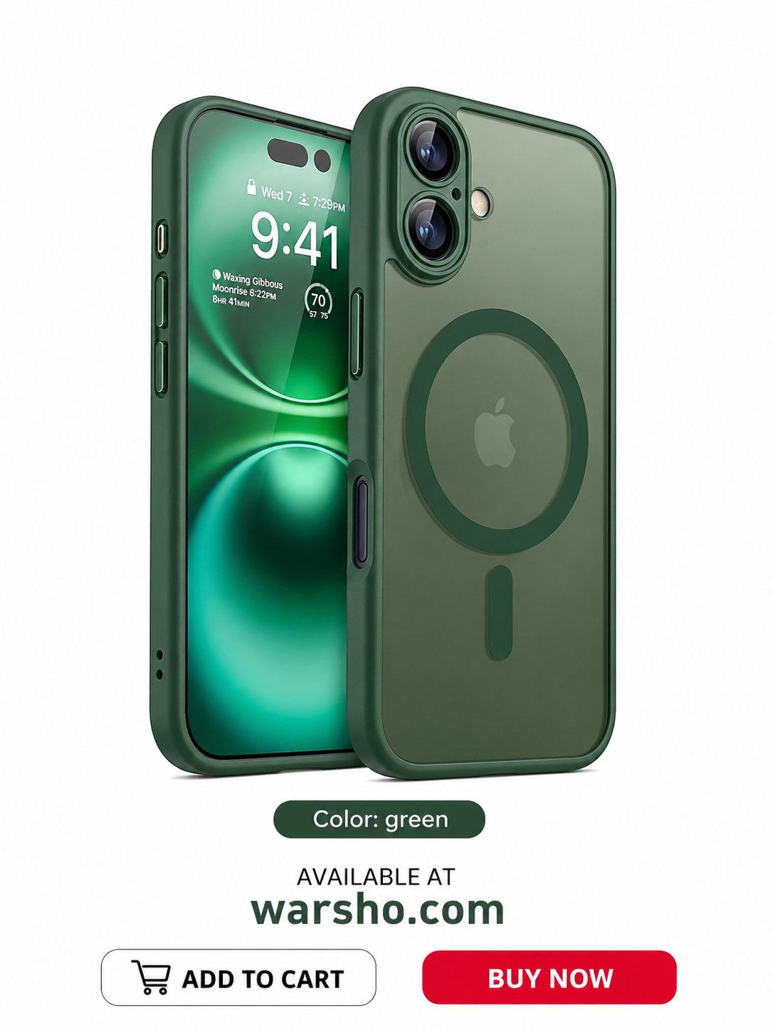 MagSafe Shockproof Matte Case for iPhone (Translucent Armor Cover) - image 4