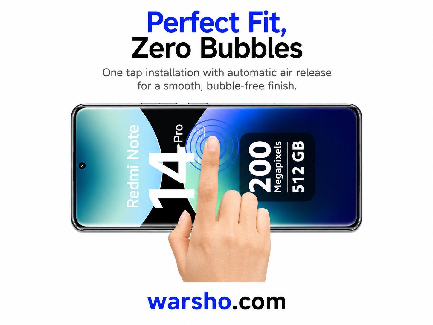 9D Curved Tempered Glass Screen Protector for Xiaomi Redmi Note 14 / 15 Pro 5G & 4G - image 4