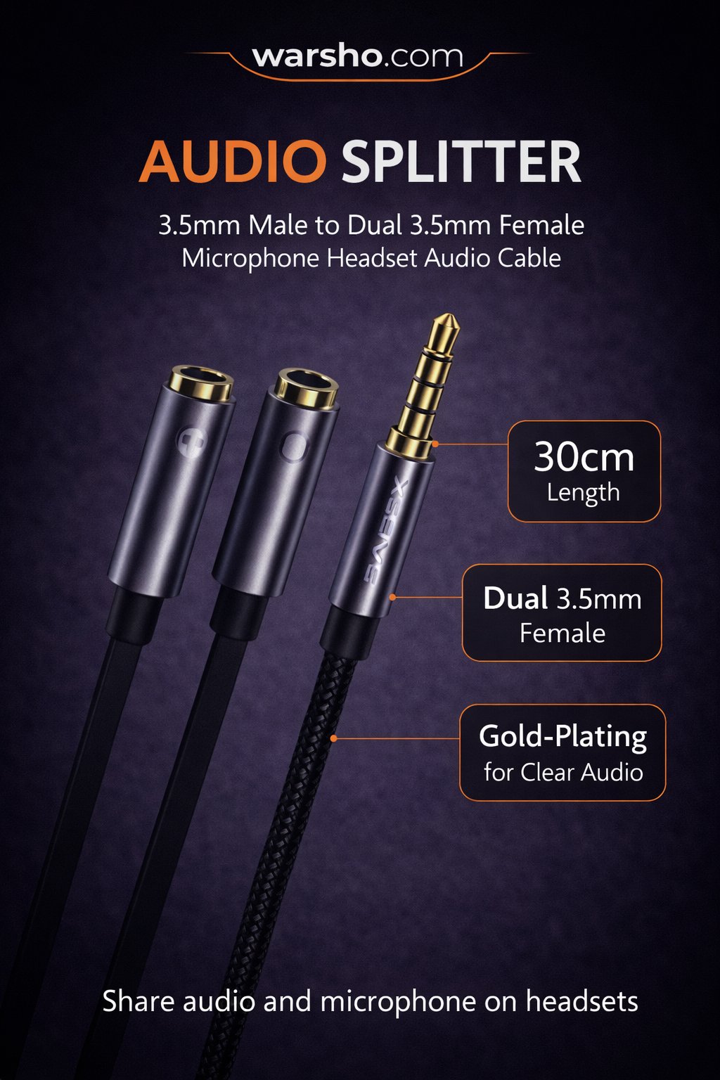 Audio Splitter Cable