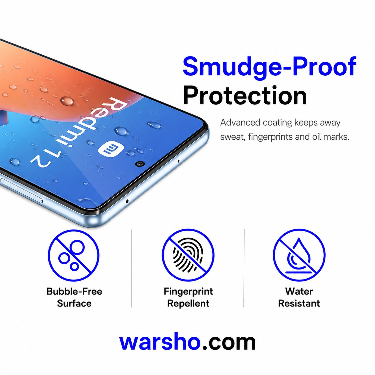 3PCS Tempered Glass Screen Protector for Redmi Series - image 4