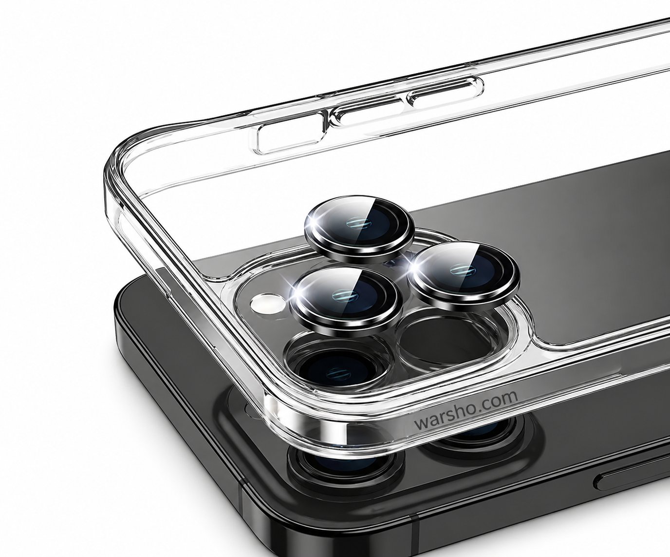 Titanium Color Metal Ring Camera Lens Protector (For iPhone 16 / 15 / 14 / 13 / 12 Series – Tempered Glass Lens Cover) - image 4