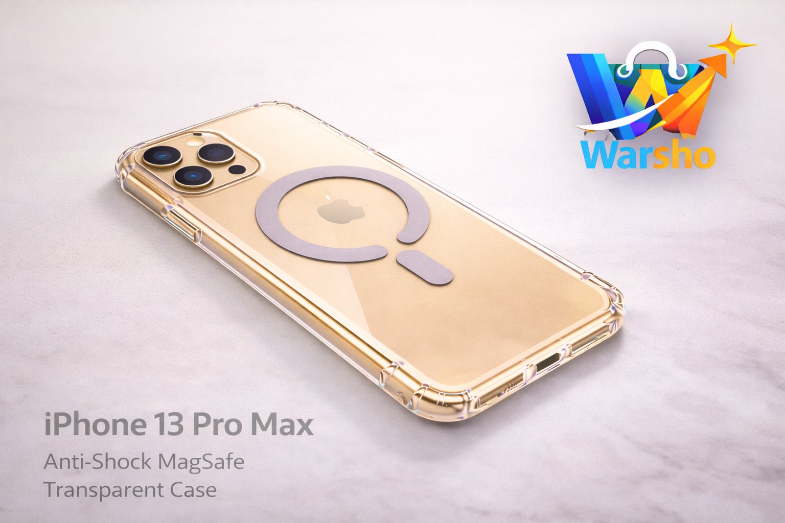 iPhone 13 PROMAX Anti-Shock MagSafe Transparent Case - image 2