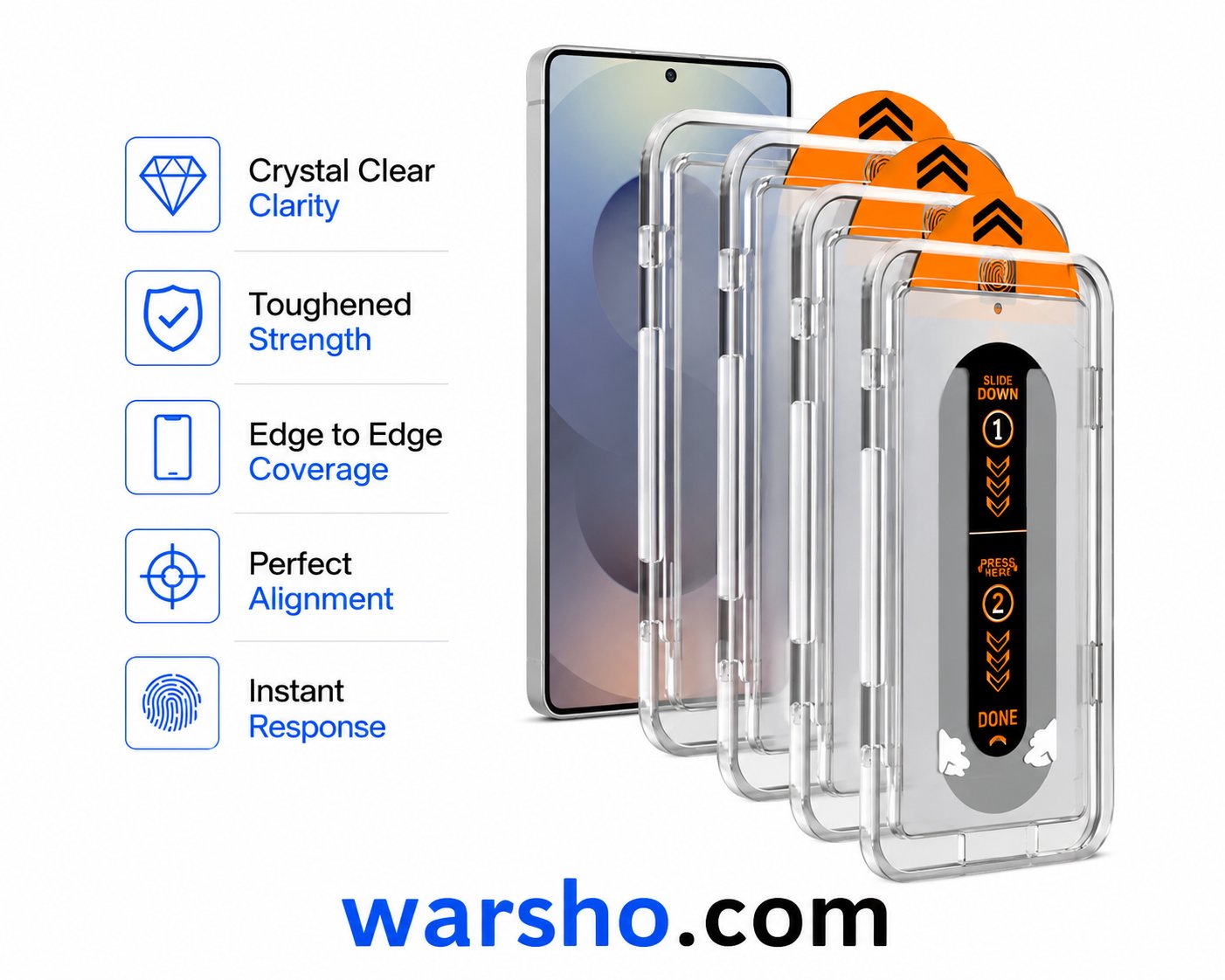 1-3PCS Oleophobic Tempered Glass Screen Protector for Samsung Galaxy Series