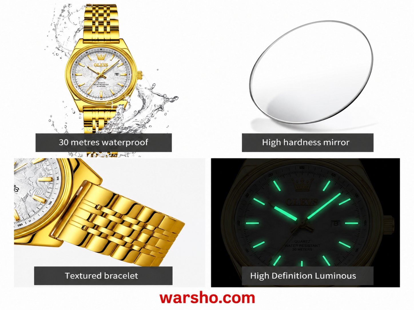 OLEVS 3703 Women’s Luxury Quartz Watch with Calendar - image 3