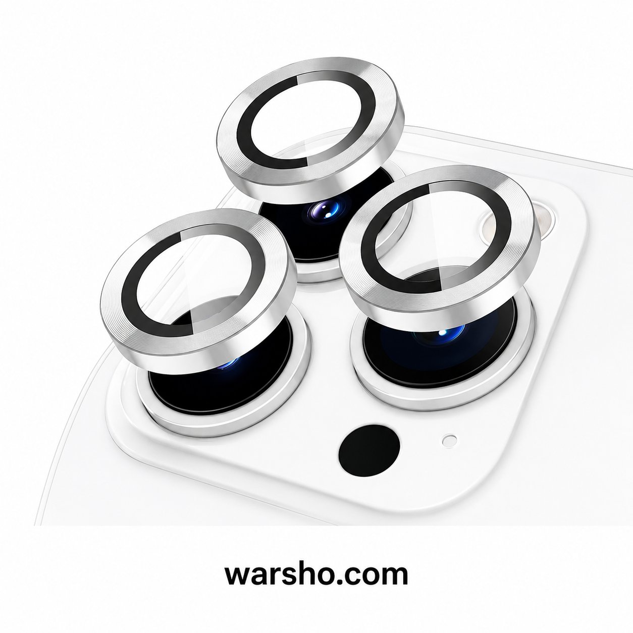 Metal Ring Camera Lens Protector (For iPhone 17 / 16 / 15 / 14 Series – 8K HDR Tempered Glass Lens Cover) - image 5