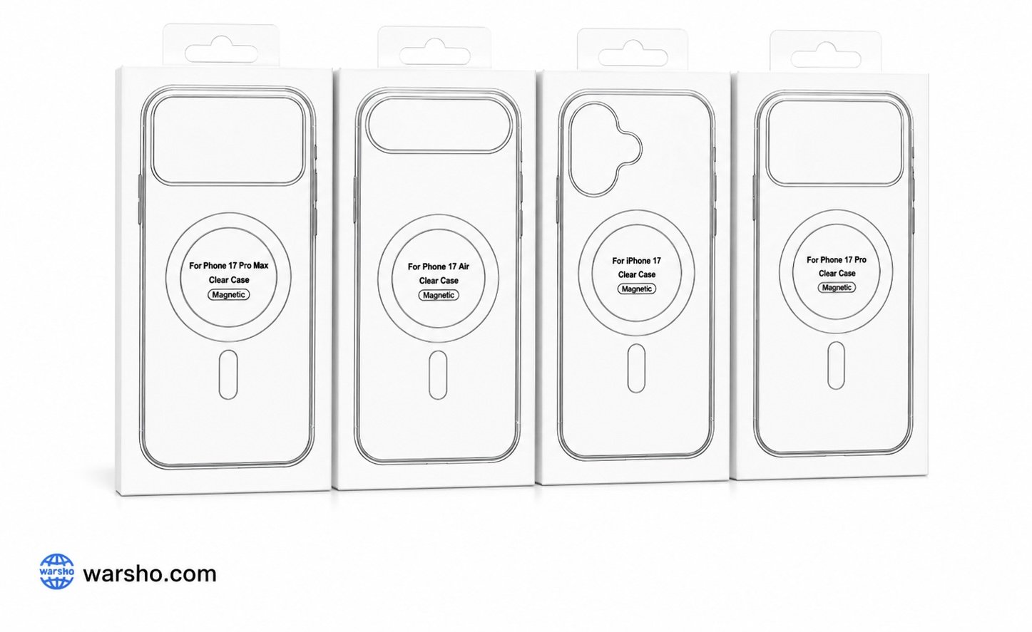 Original MagSafe Clear Magnetic Case for iPhone 11/12/13/14/15/16/17 Series (Wireless Charging Cover) - image 3