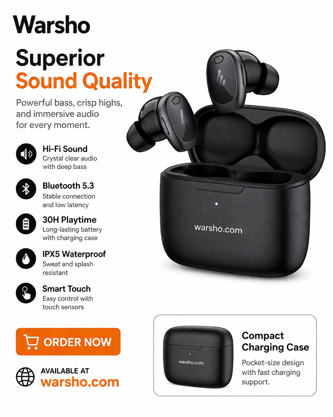 EDIFIER NeoDots TWS Earbuds Bluetooth 5.4 – Hi-Res LDAC, Hybrid ANC -48dB, 56H Playtime, Wireless Charging