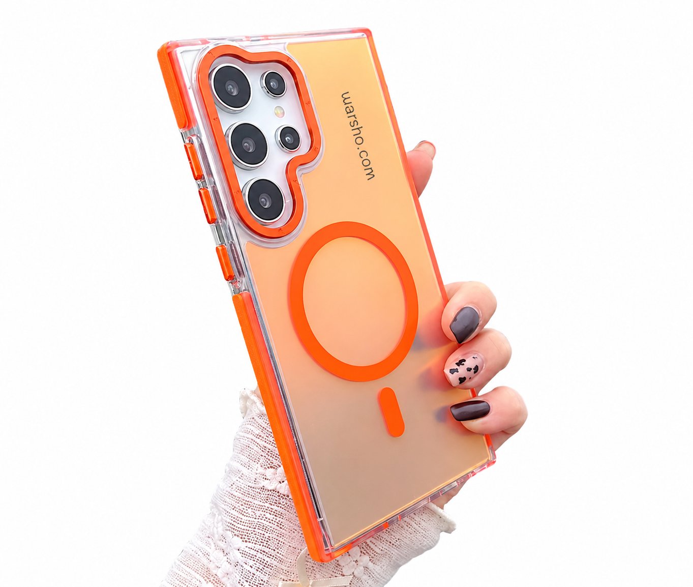 Metal Lens MagSafe Phone Case For Samsung Galaxy S25 / S24 / S23 / S22 / S21 / A Series – Wireless Charging Gradient Cover - image 2