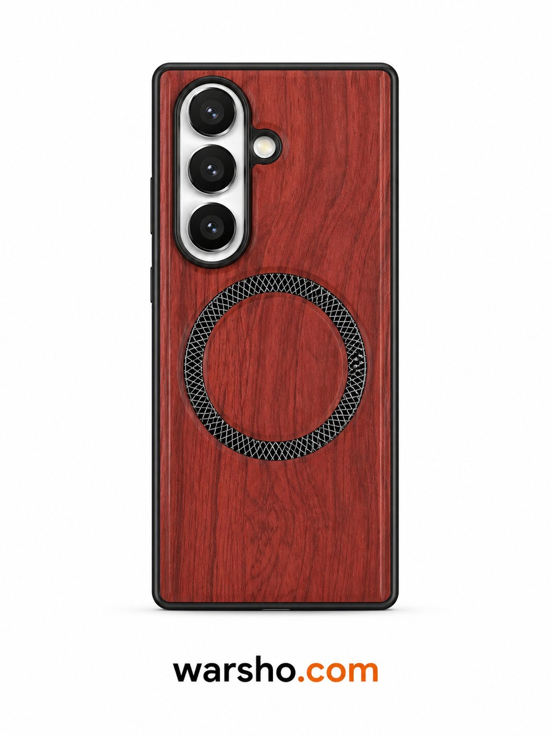 Luxury Wood Grain MagSafe Leather Case For Samsung Galaxy Z Fold Series – Shockproof Protective Cover - image 5