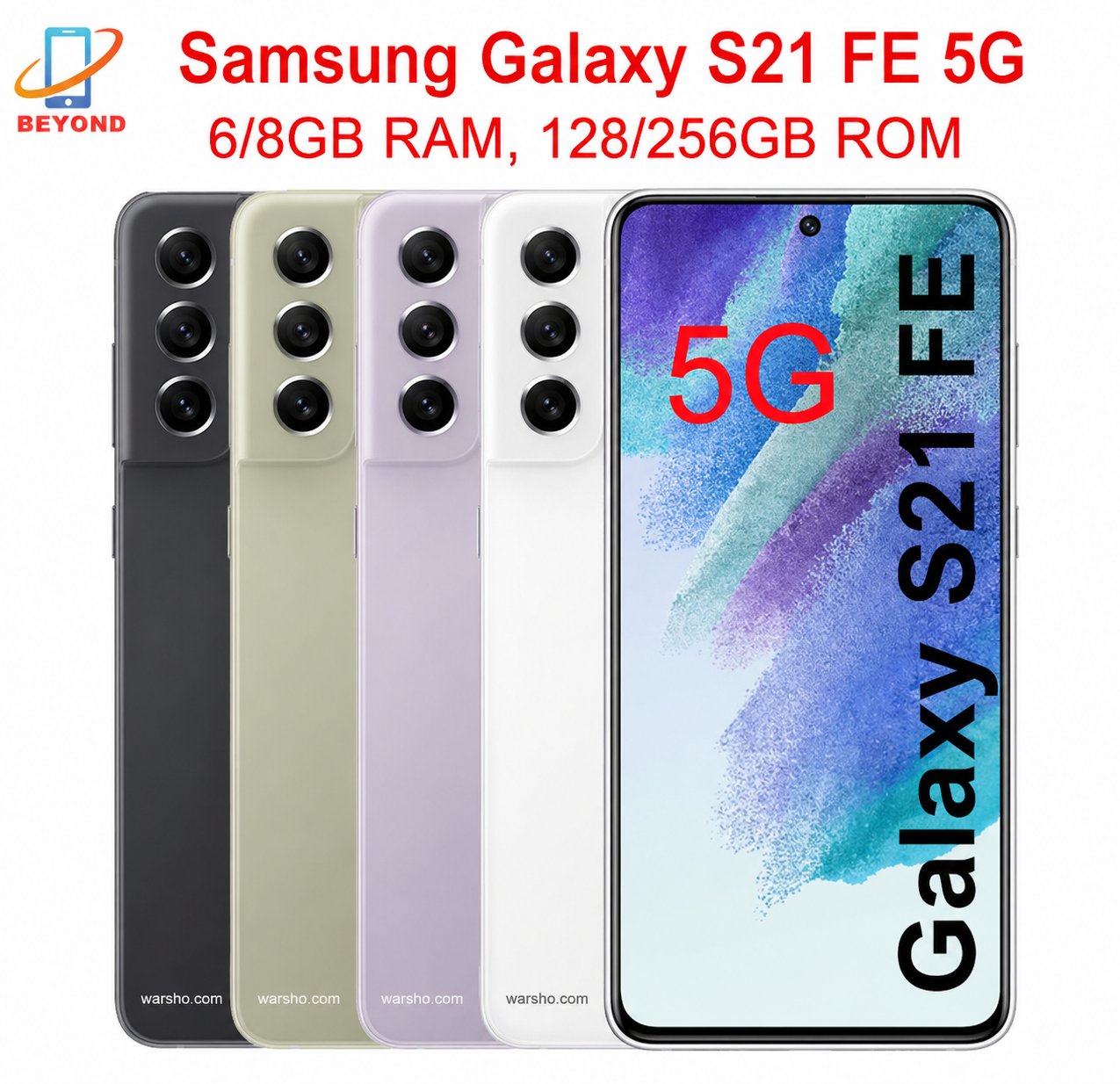 Samsung Galaxy S21 FE 5G Smartphone (6GB/8GB RAM, 128GB/256GB Storage)