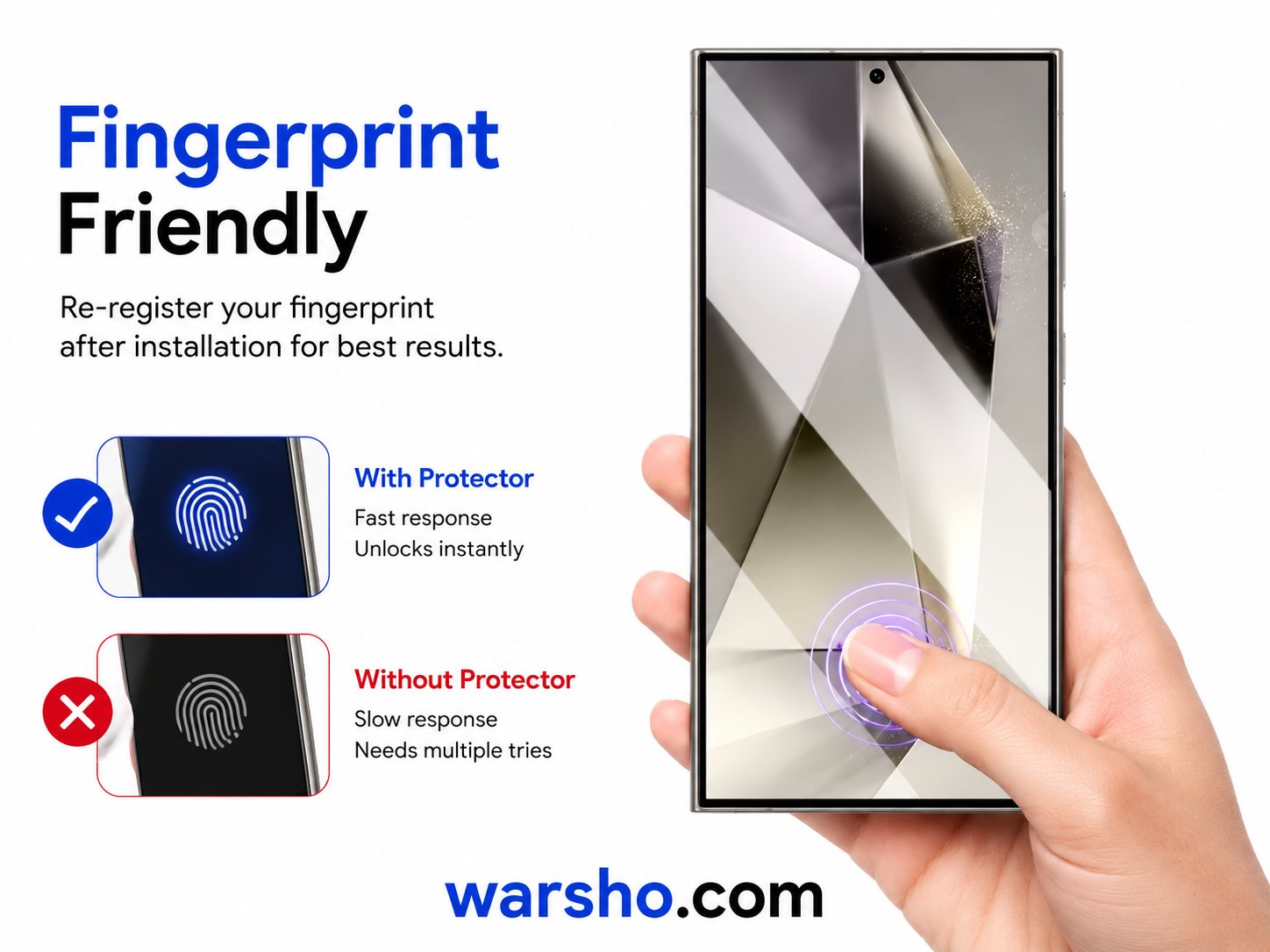 3Pcs Tempered Glass Screen Protector for Samsung Galaxy Series - image 2