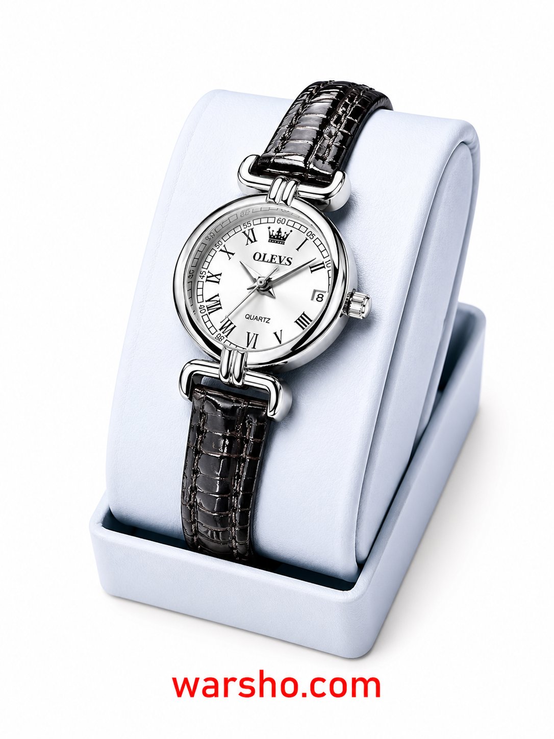OLEVS 5645 Women’s Elegant Quartz Watch with Leather Strap - image 4