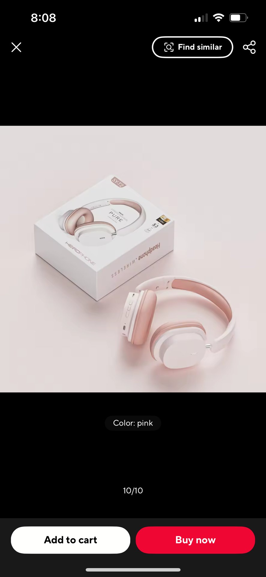 SY-T2 Wireless Bluetooth Headphones – 9D Stereo Sound, Noise Cancelling, HiFi Bass with Microphone - image 4